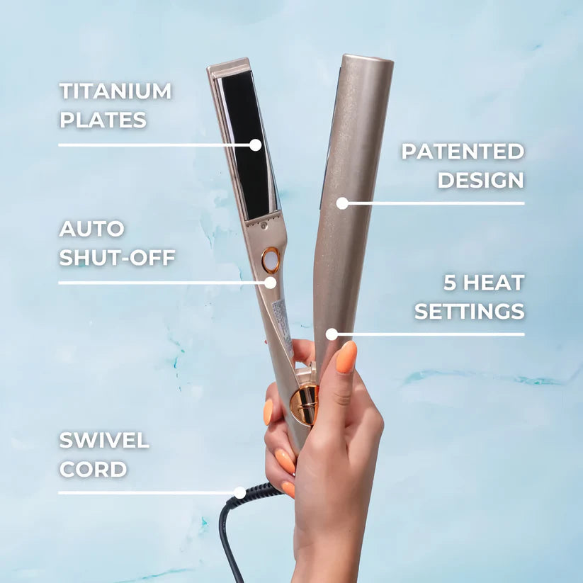 TYMO 2-in-1 Hair Straightener & Curler