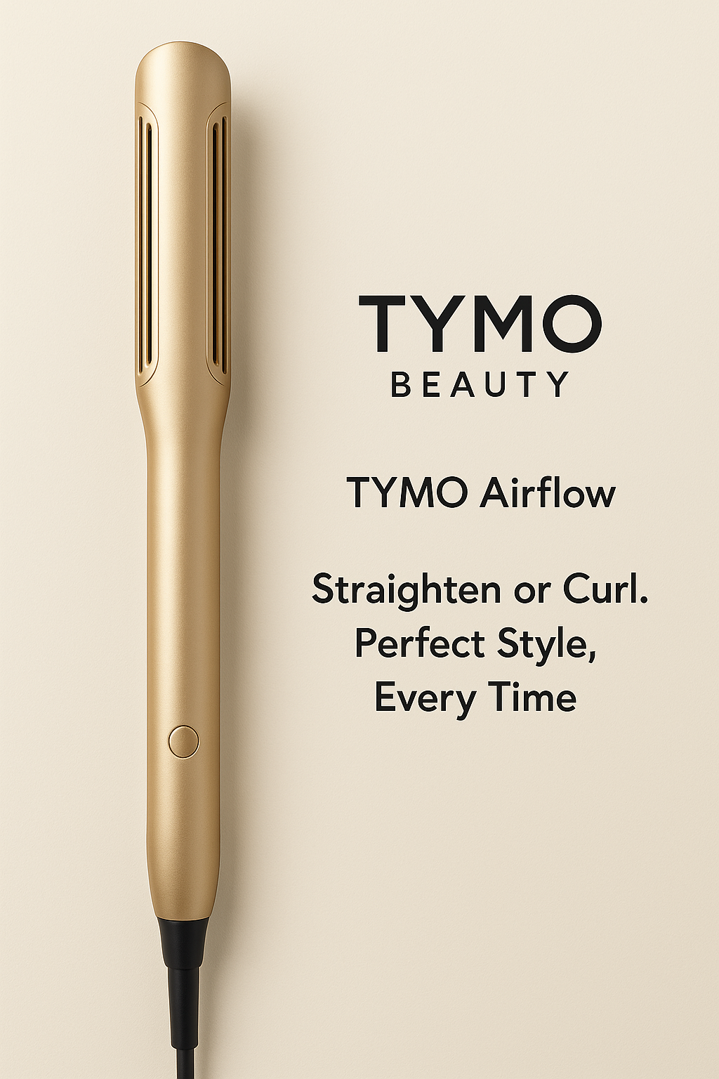TYMO 2-in-1 Hair Straightener & Curler